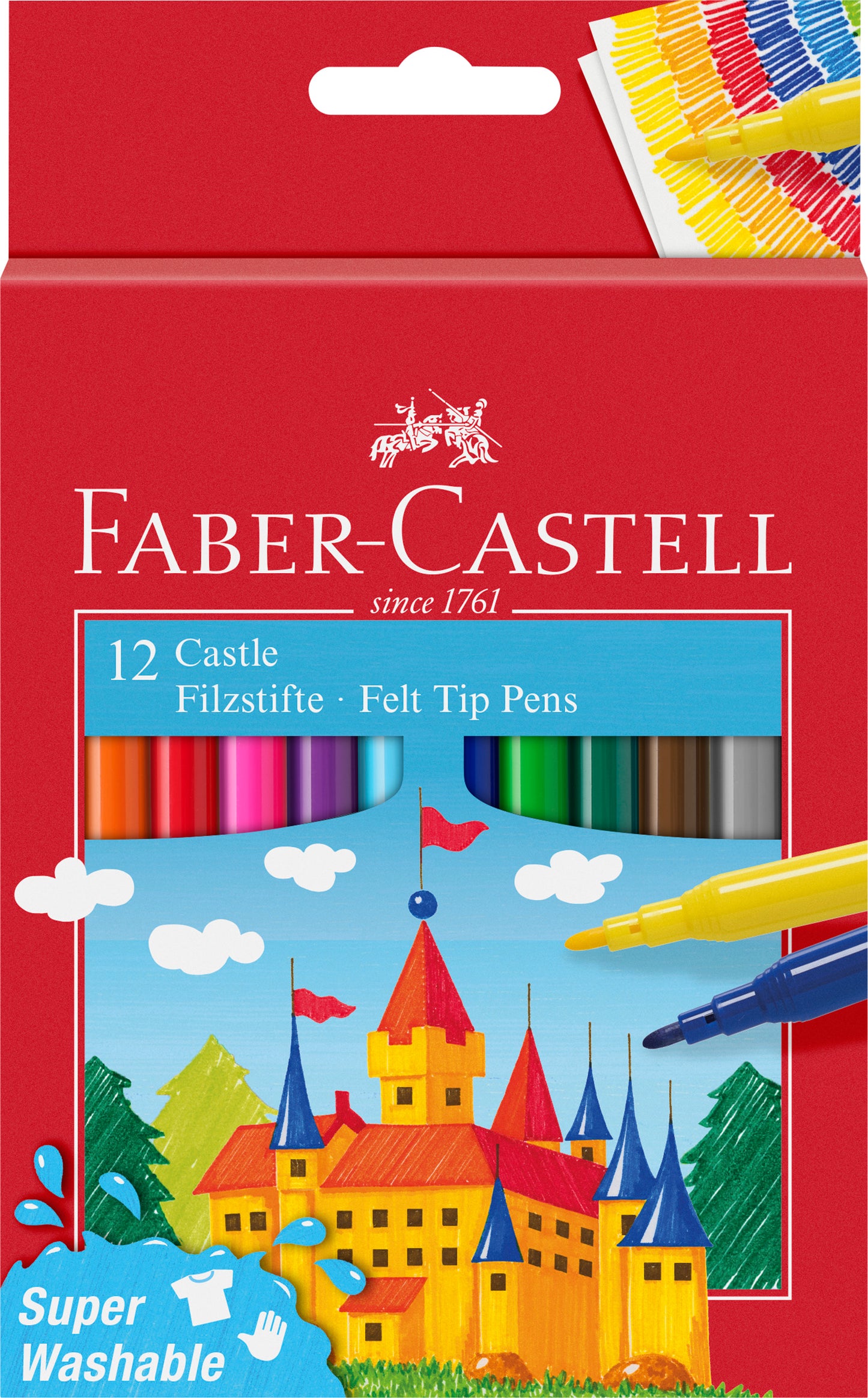 Faber-Castell Castle 12 Felt Tip Pens