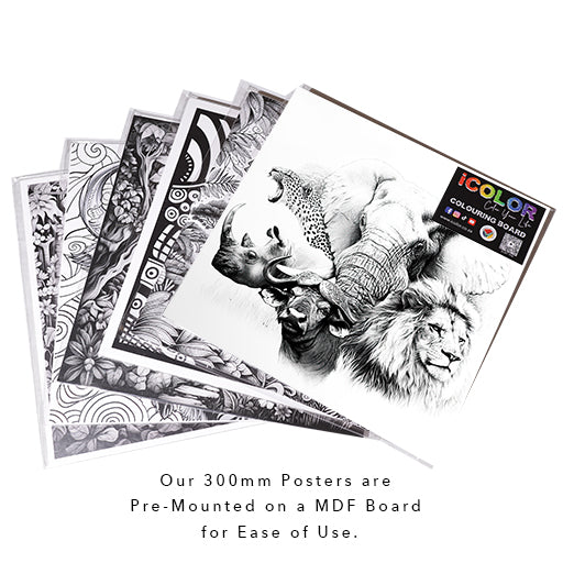 Legends of the Wild: Big 5 Colouring Products - Majestic Animal Art - iColor