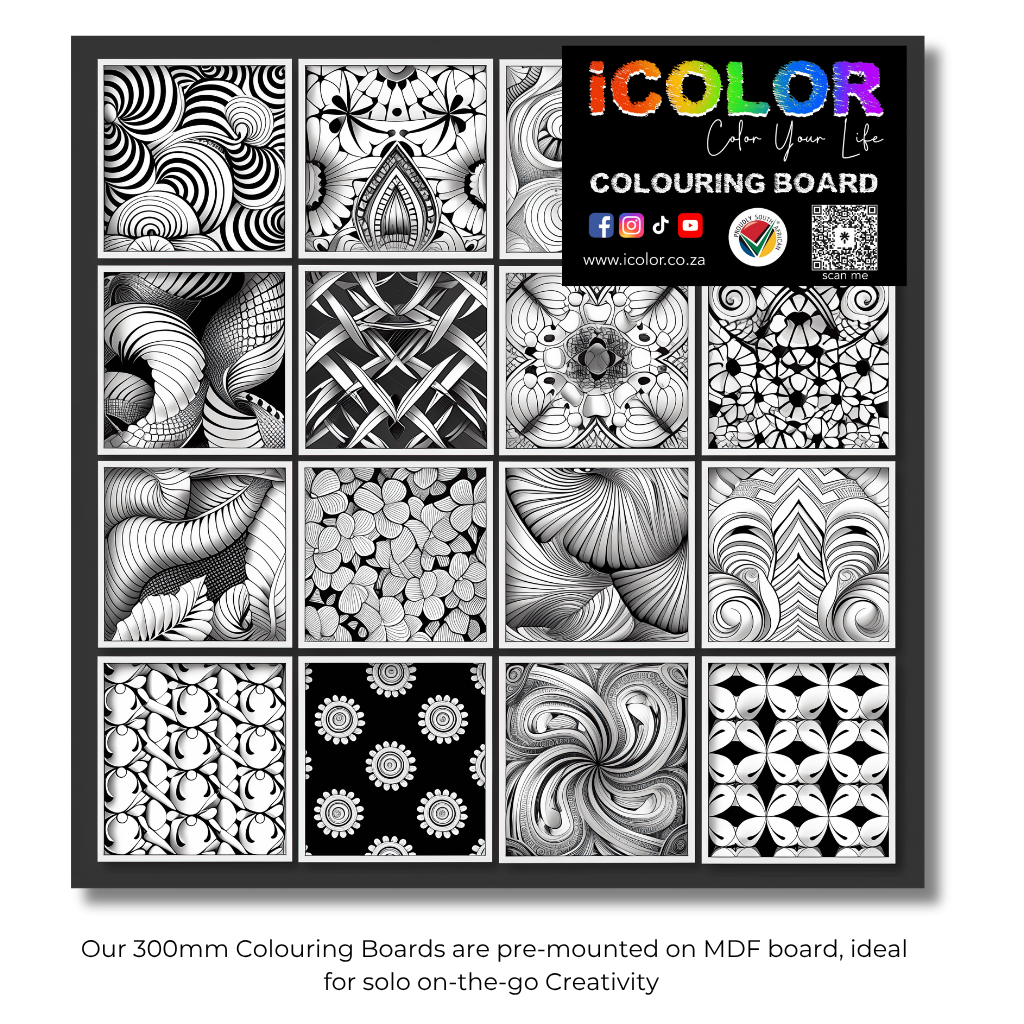 Abstract Collection Colouring Boards - Abstract Art | iColor