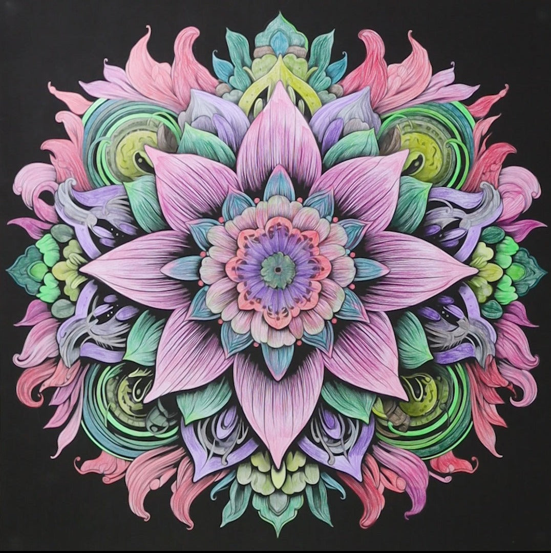 Moody Mandala Colouring Products - Intricate Mandala Art | iColor