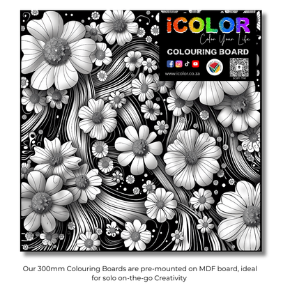 Abstract Collection Colouring Boards - Abstract Art | iColor