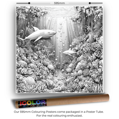 Aqualife Collection Colouring Posters - Sea Art | iColor