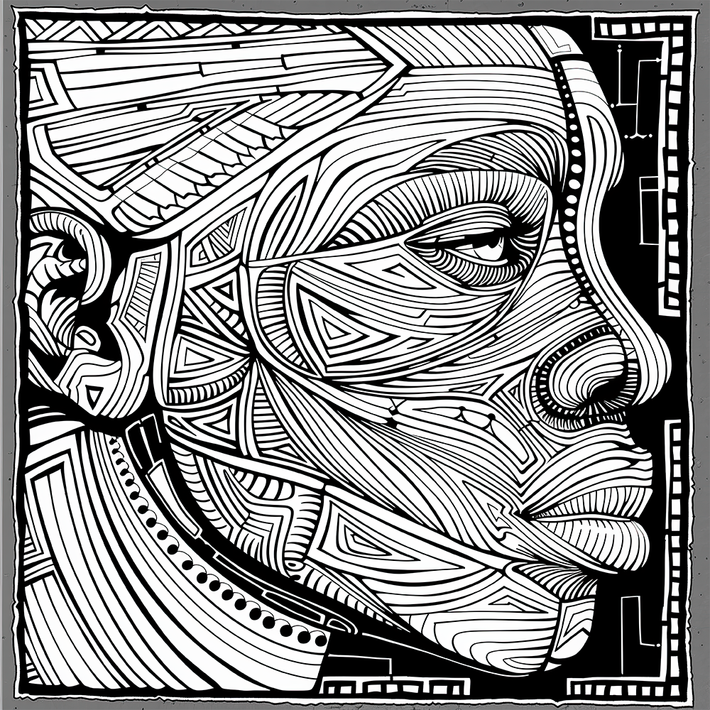 Echoes of Ancestry African Mask Colouring Products | Discover Tribal Heritage with iColor