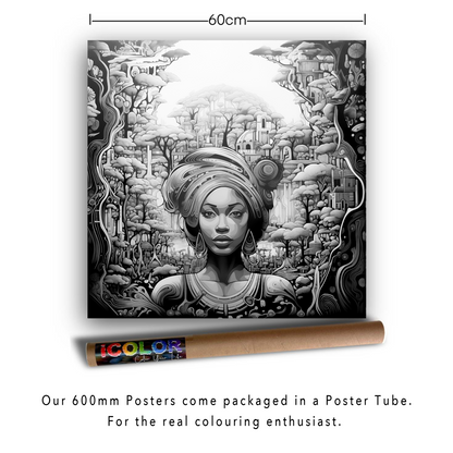 African Serenity Colouring Products - Majestic Scenery Art | iColor