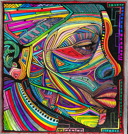 Echoes of Ancestry African Mask Colouring Products | Discover Tribal Heritage with iColor