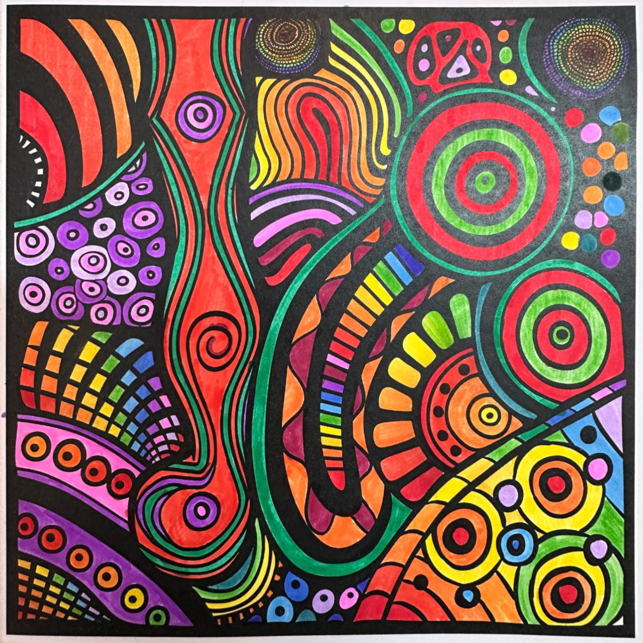 Enigmatic Patterns Abstract Colouring Products - Intricate Abstract Art | iColor