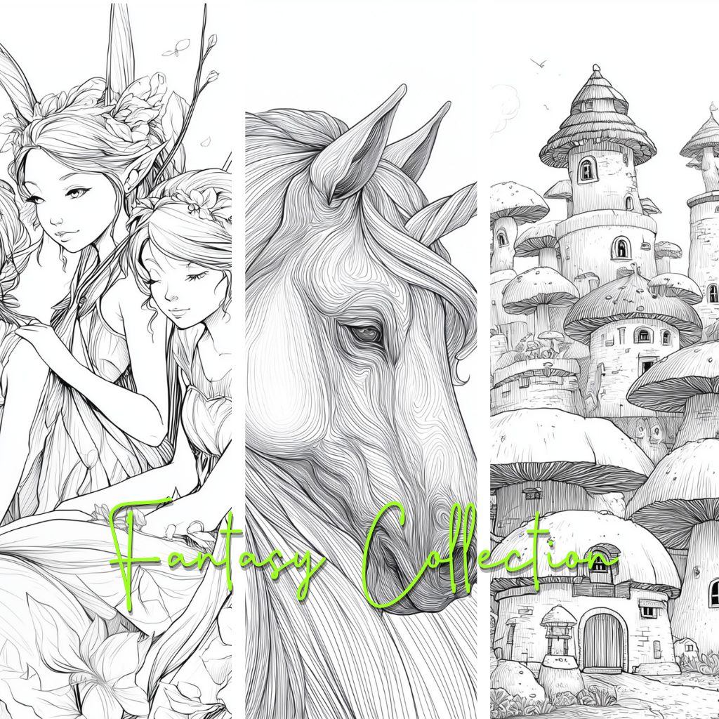 Fantasy Collection Colouring Boards - Fantasy Art | iColor – iCOLOR
