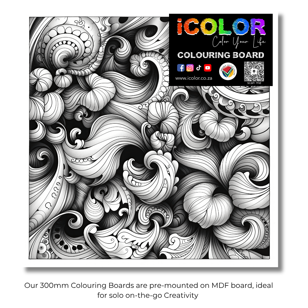 Abstract Collection Colouring Boards - Abstract Art | iColor