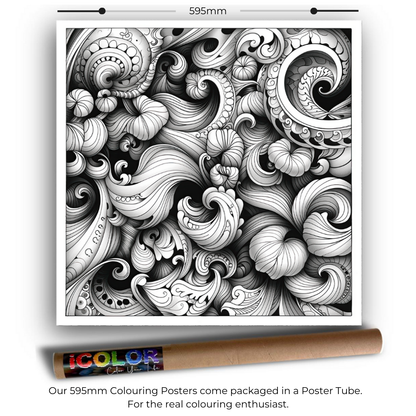 Abstract Collection Colouring Posters - Abstract Art | iColor