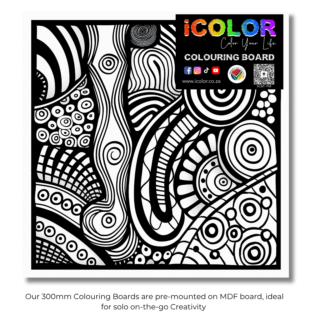 Abstract Collection Colouring Boards - Abstract Art | iColor