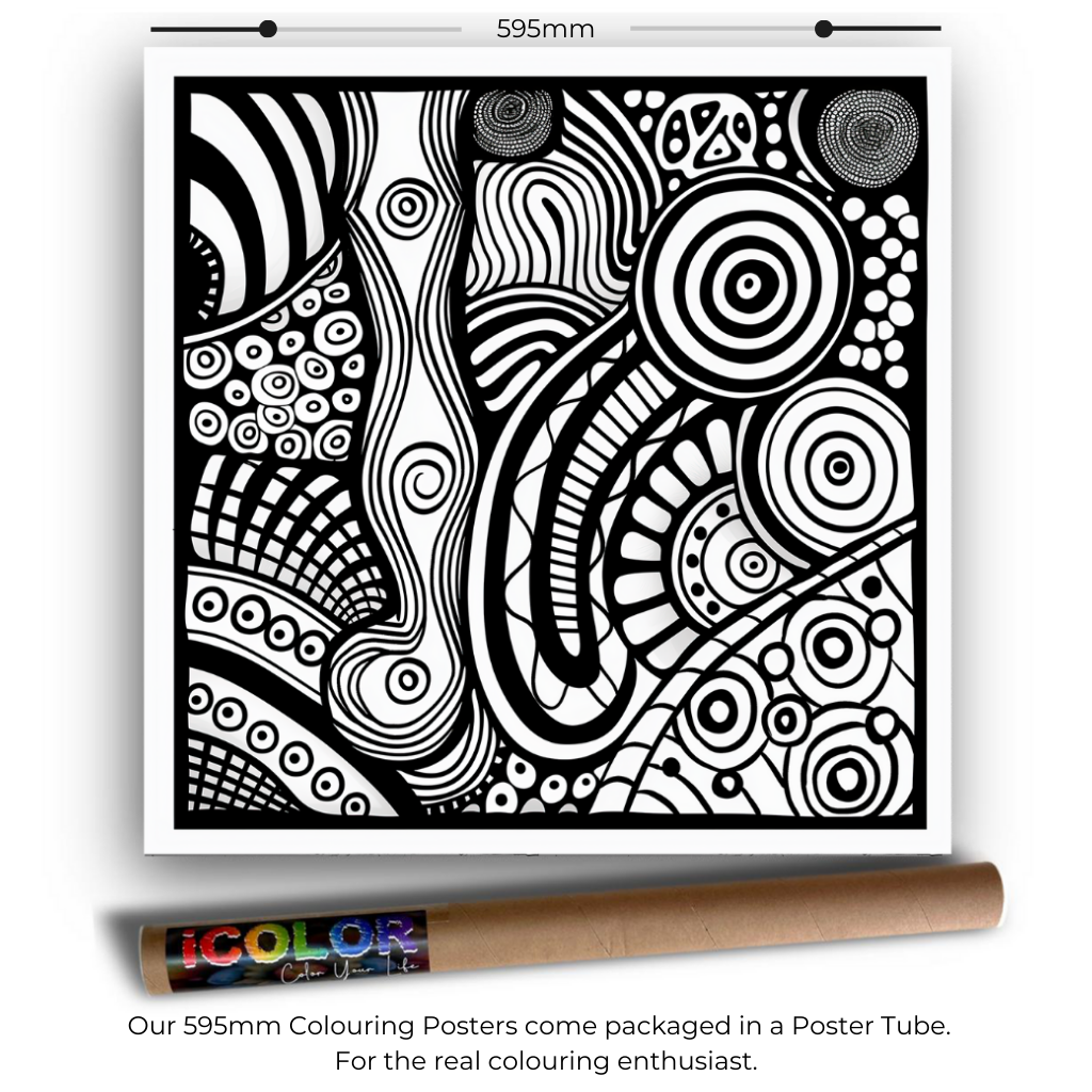 Abstract Collection Colouring Posters - Abstract Art | iColor