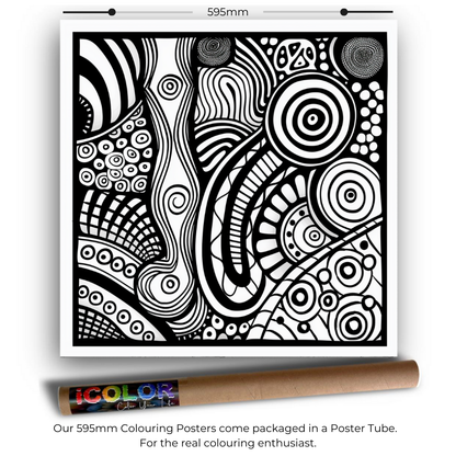 Abstract Collection Colouring Posters - Abstract Art | iColor