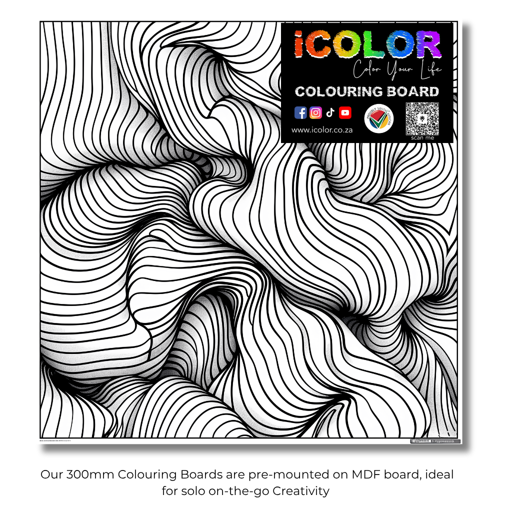 Abstract Collection Colouring Boards - Abstract Art | iColor