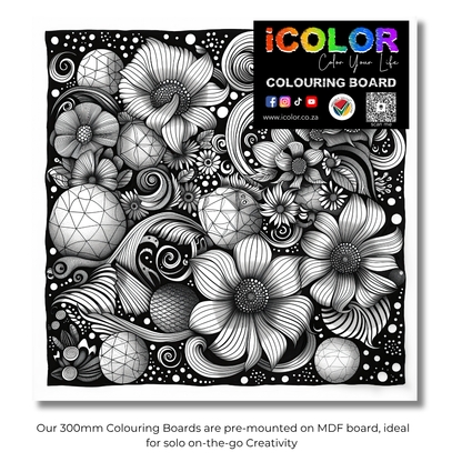 Abstract Collection Colouring Boards - Abstract Art | iColor