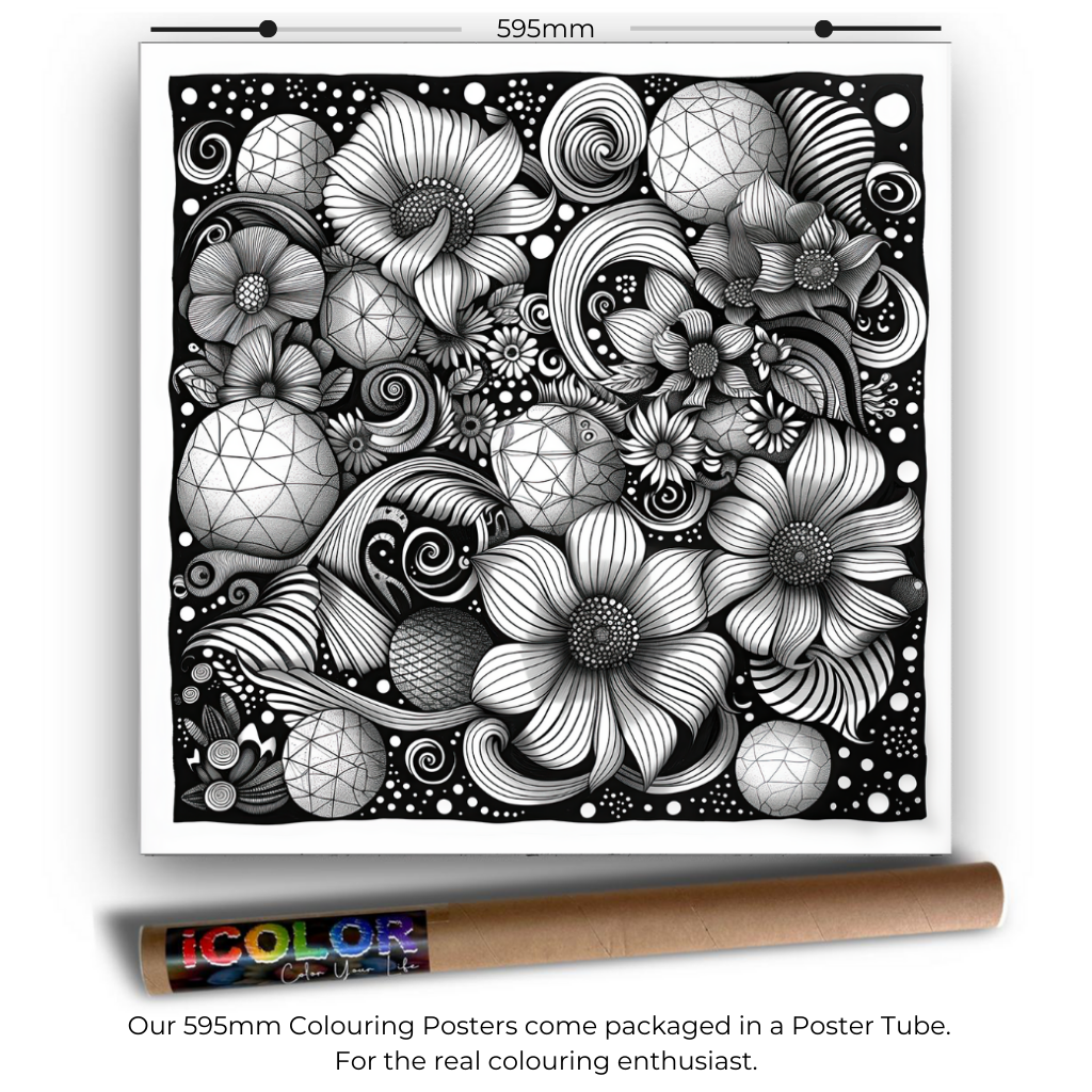 Abstract Collection Colouring Posters - Abstract Art | iColor