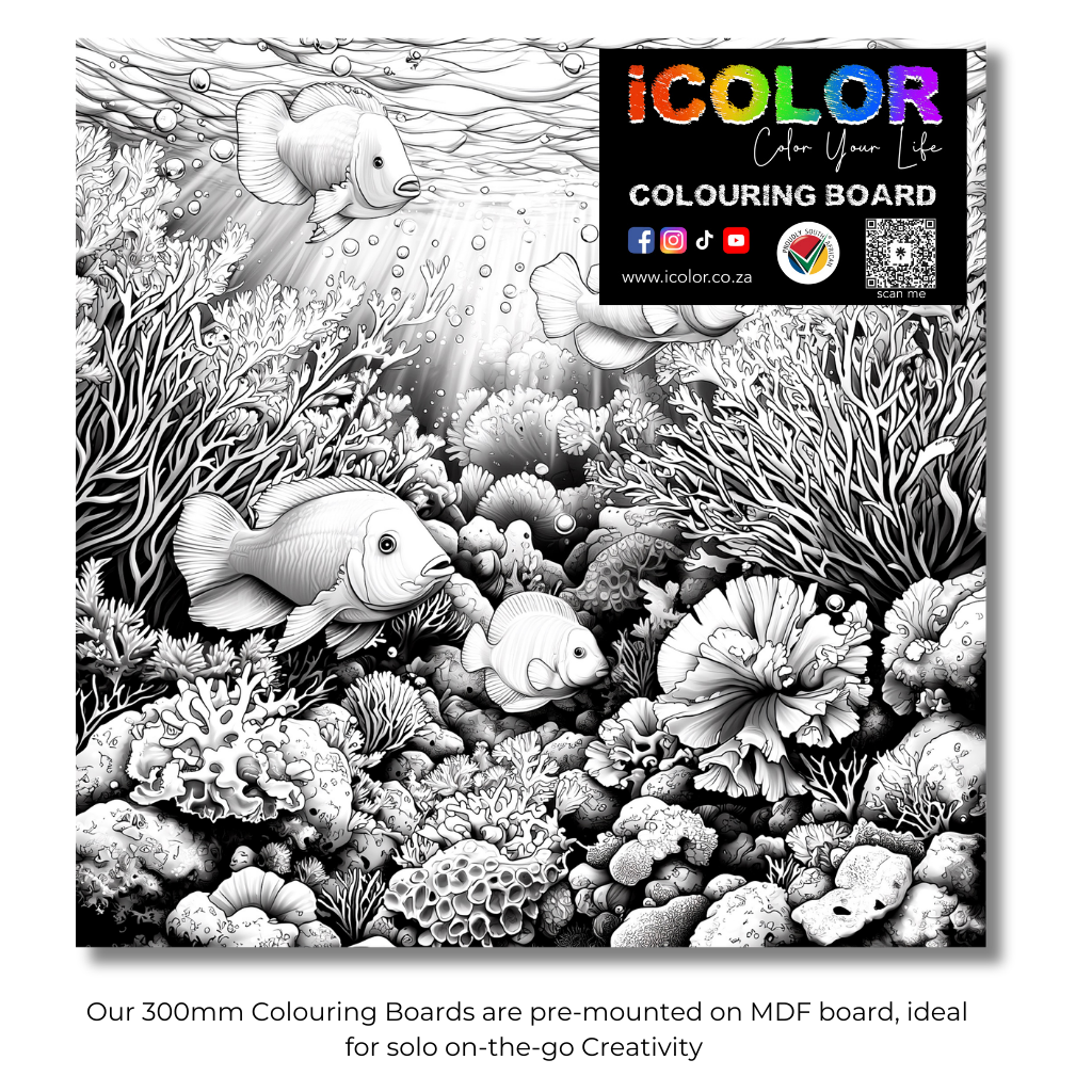 Aqualife Collection Colouring Boards - Sea Art | iColor