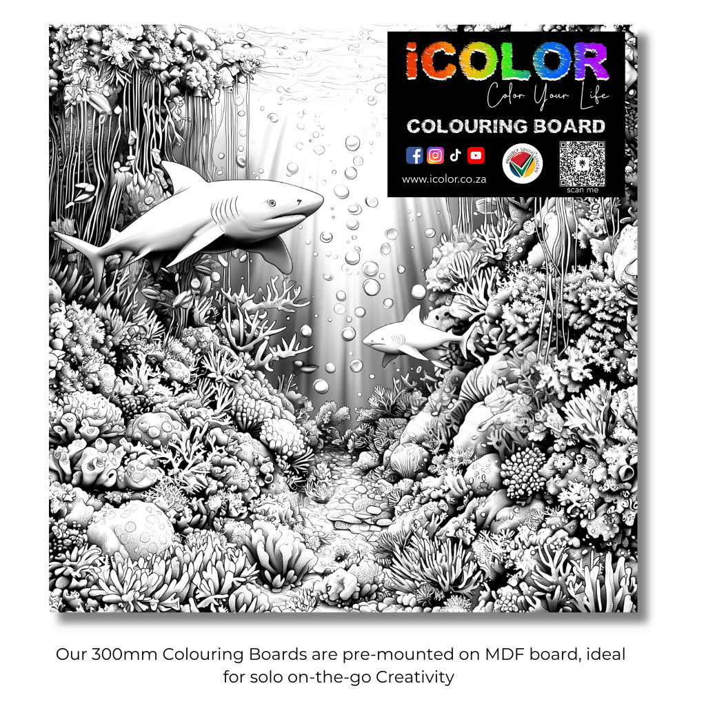 Aqualife Collection Colouring Boards - Sea Art | iColor