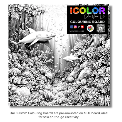 Aqualife Collection Colouring Boards - Sea Art | iColor