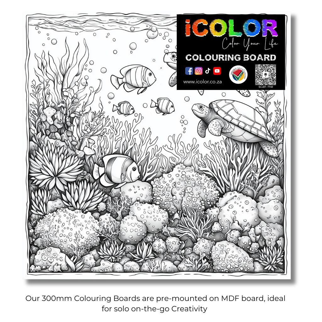 Aqualife Collection Colouring Boards - Sea Art | iColor