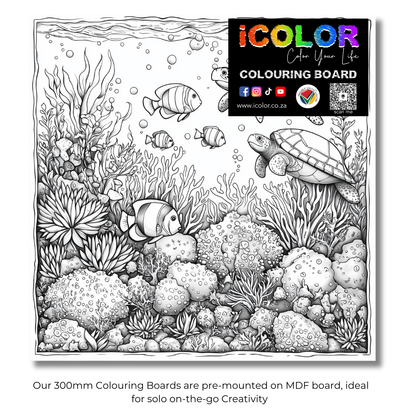 Aqualife Collection Colouring Boards - Sea Art | iColor