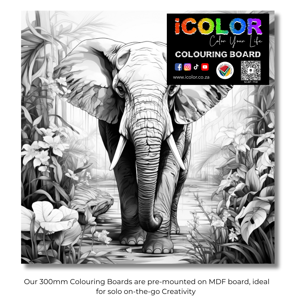 Wildlife Collection Colouring Boards - Animal Art | iColor