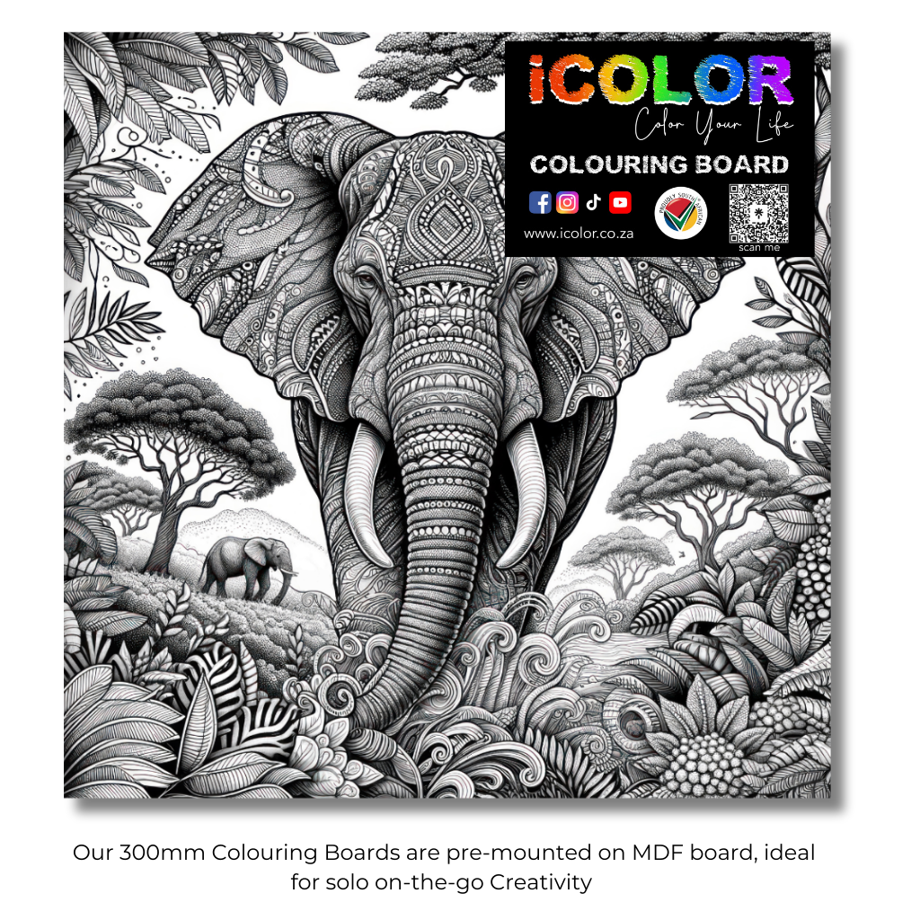 Wildlife Collection Colouring Boards - Animal Art | iColor