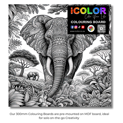 Wildlife Collection Colouring Boards - Animal Art | iColor