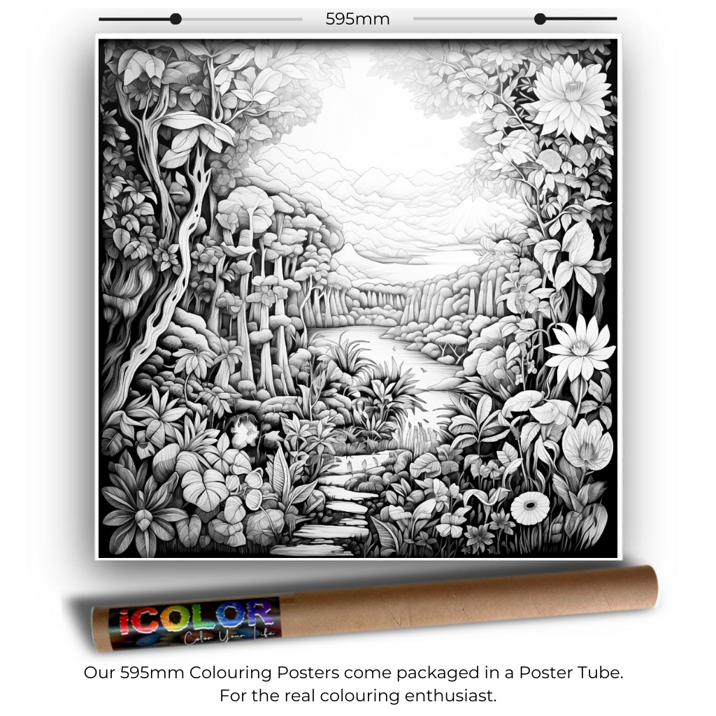 Scenery Collection Colouring Posters - Scenic Art | iColor