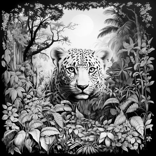 Jungle Leopard Colouring Products - Majestic Animal Art | iColor