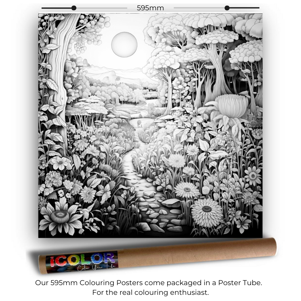 Scenery Collection Colouring Posters - Scenic Art | iColor