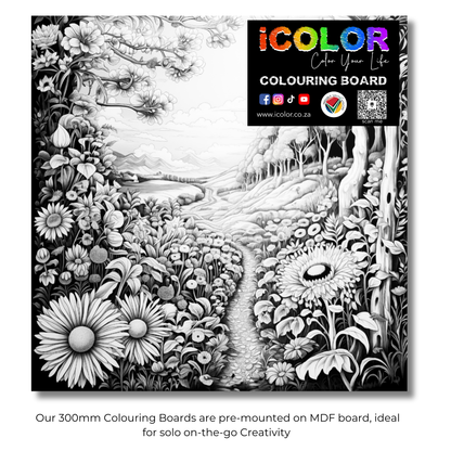 Scenery Collection Colouring Boards - Scenic Art | iColor