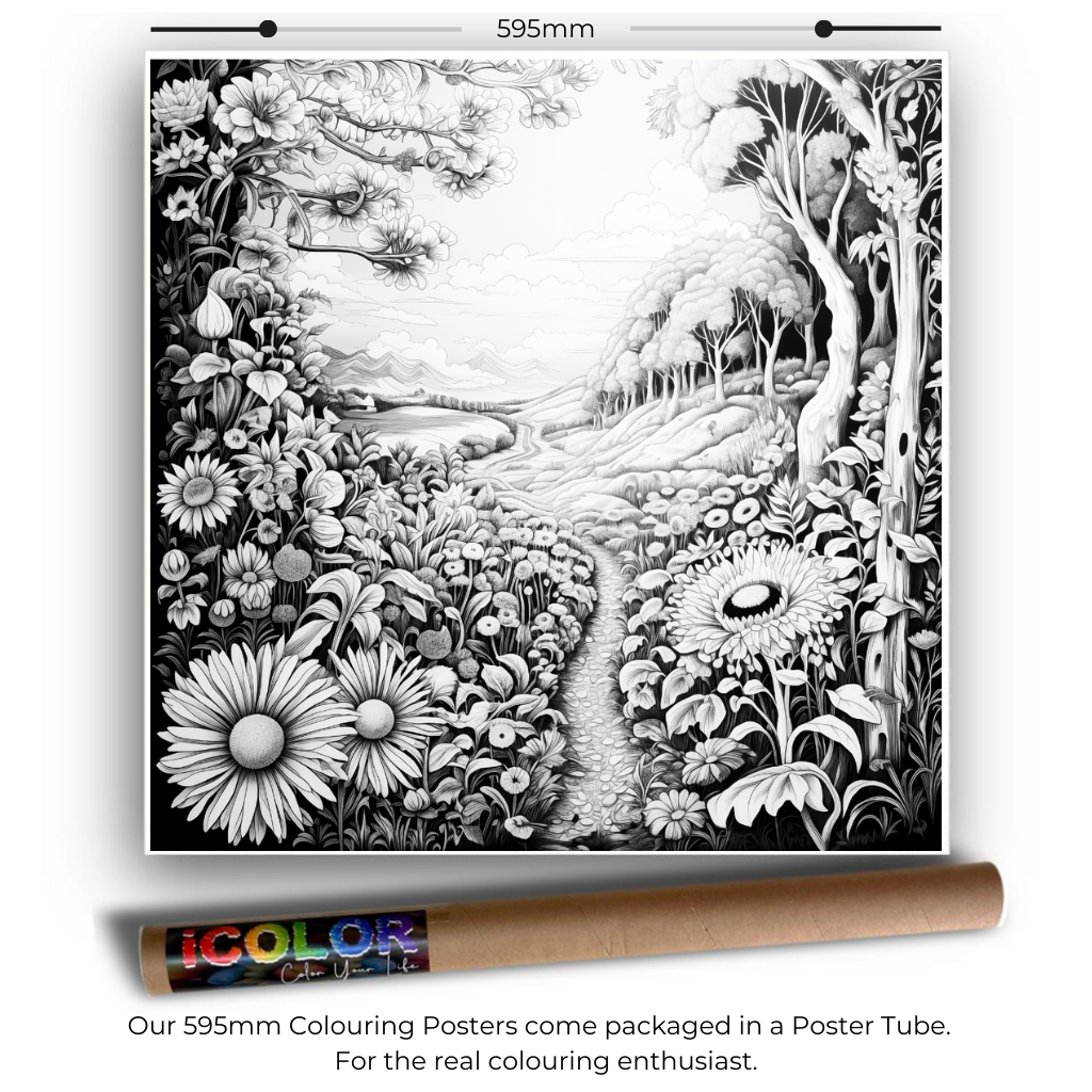 Scenery Collection Colouring Posters - Scenic Art | iColor