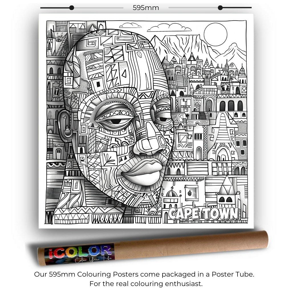 South Africa Collection Colouring Posters - South African Art | iColor