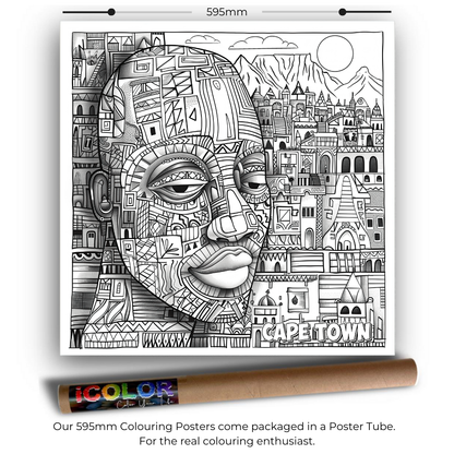 South Africa Collection Colouring Posters - South African Art | iColor