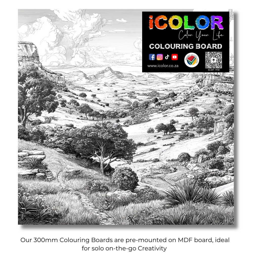 Scenery Collection Colouring Boards - Scenic Art | iColor