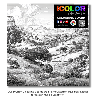 Scenery Collection Colouring Boards - Scenic Art | iColor