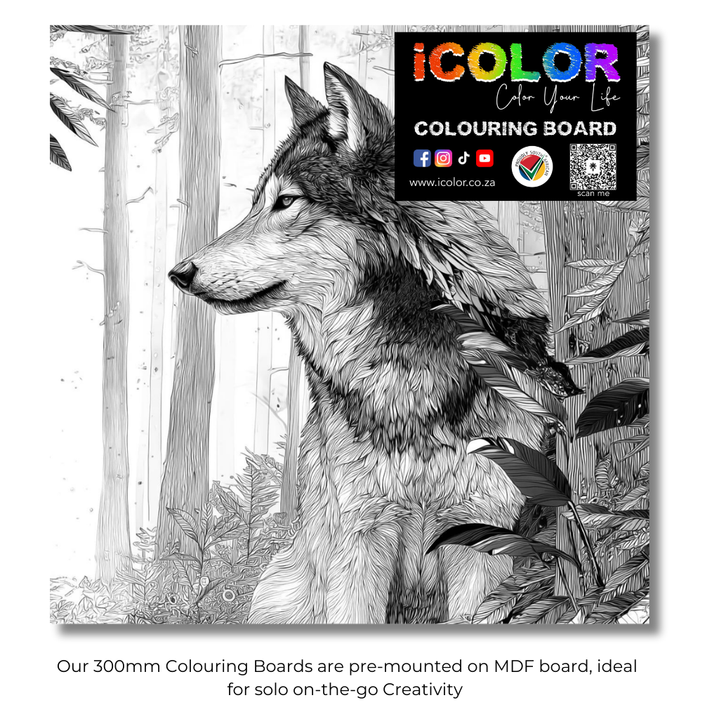 Wildlife Collection Colouring Boards - Animal Art | iColor