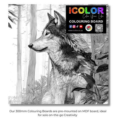 Wildlife Collection Colouring Boards - Animal Art | iColor