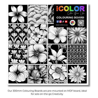 Abstract Collection Colouring Boards - Abstract Art | iColor