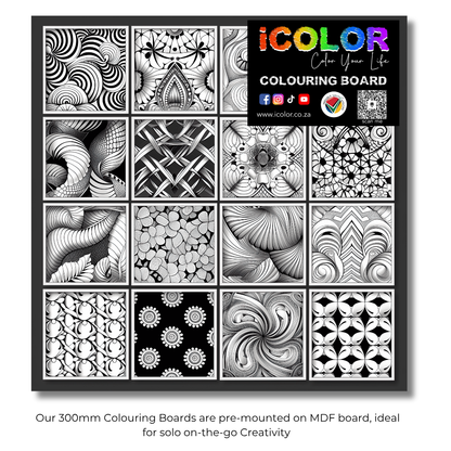 Abstract Collection Colouring Boards - Abstract Art | iColor