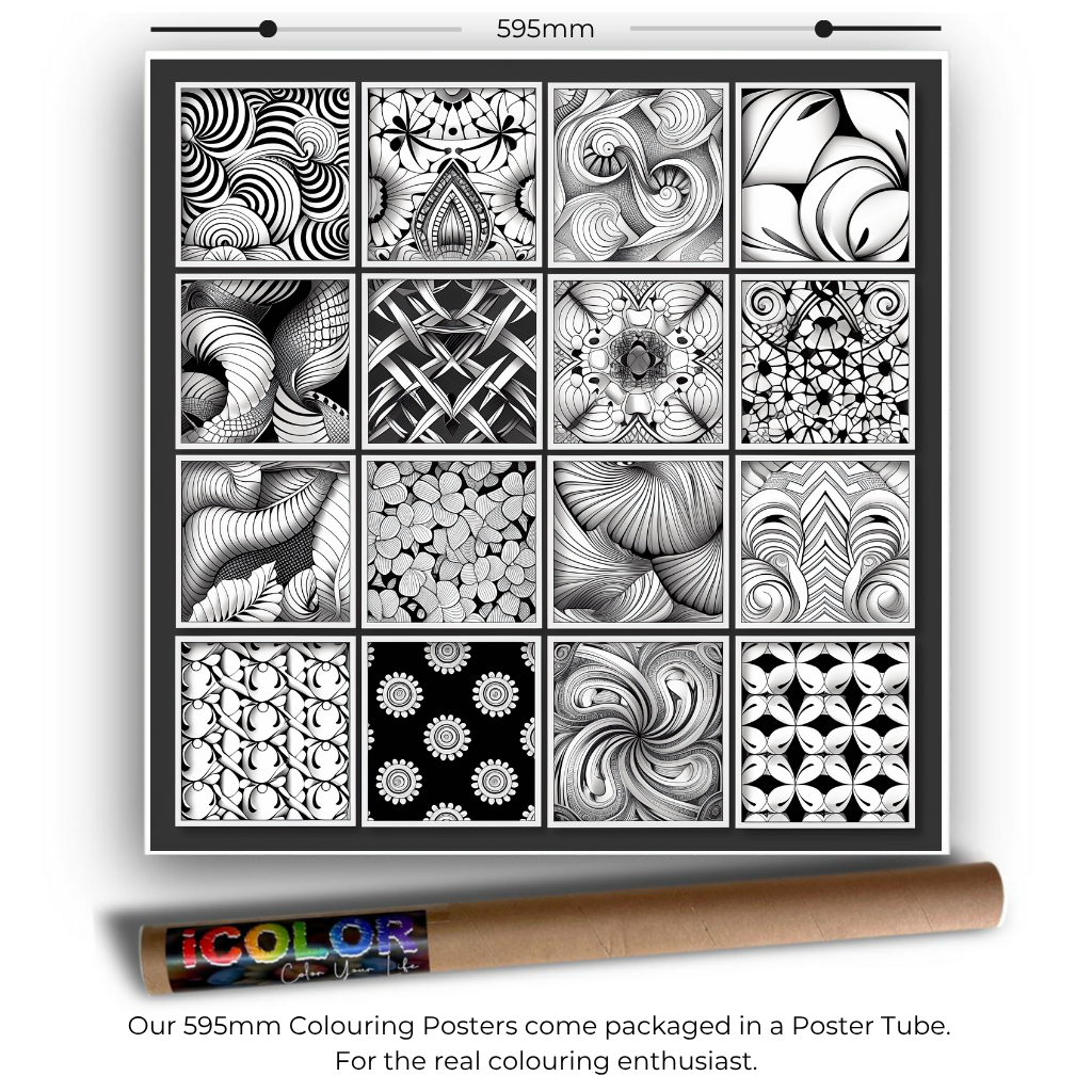 Abstract Collection Colouring Posters - Abstract Art | iColor