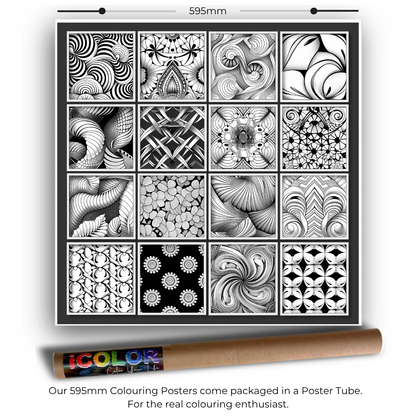 Abstract Collection Colouring Posters - Abstract Art | iColor