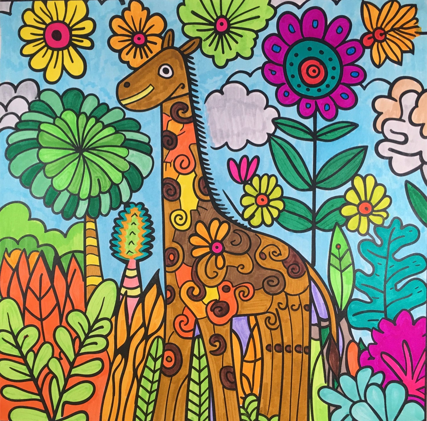 Garden Gala Kids Colouring Products - African Kids Art | iColor
