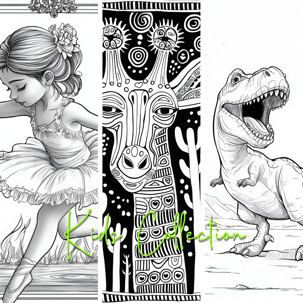 Kids Collection Colouring Posters - Kids Art | iColor – iCOLOR