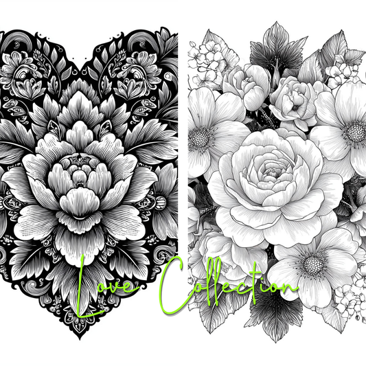 Love Collection Greeting Cards - Love Art | iColor