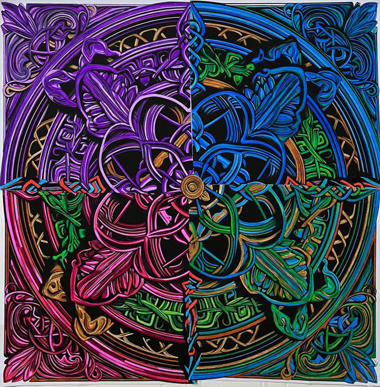 Silver Spear Celtic Mandala Colouring Products - Intricate Mandala Art | iColor