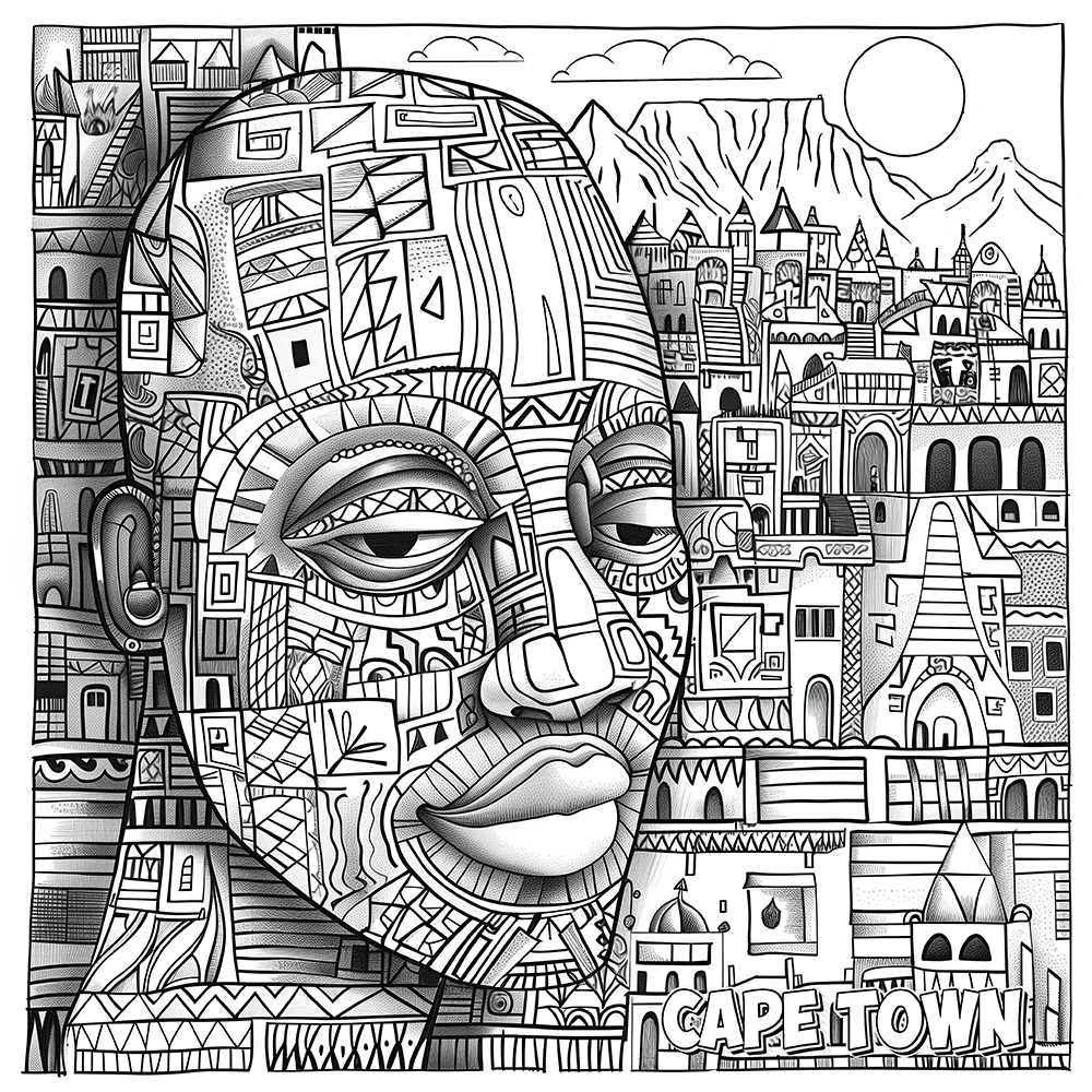 Cape Town Mosaic Colouring Products - Explore South Africa's Heritage | iColor