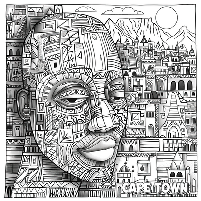 Cape Town Mosaic Colouring Products - Explore South Africa's Heritage | iColor